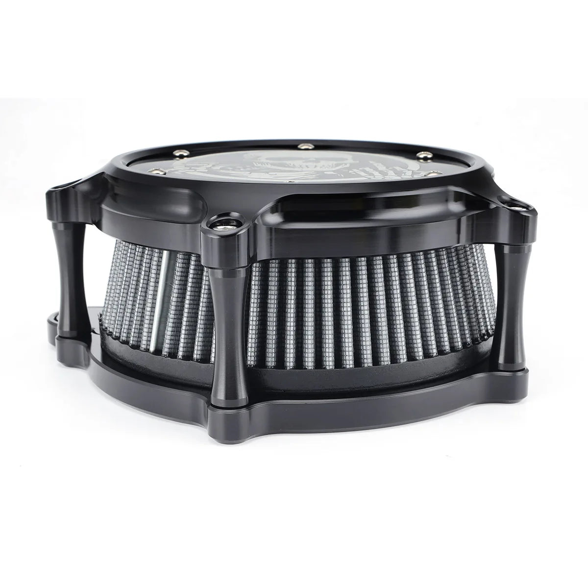 Kit filtre à air tête de mort pour Harley - vue 4