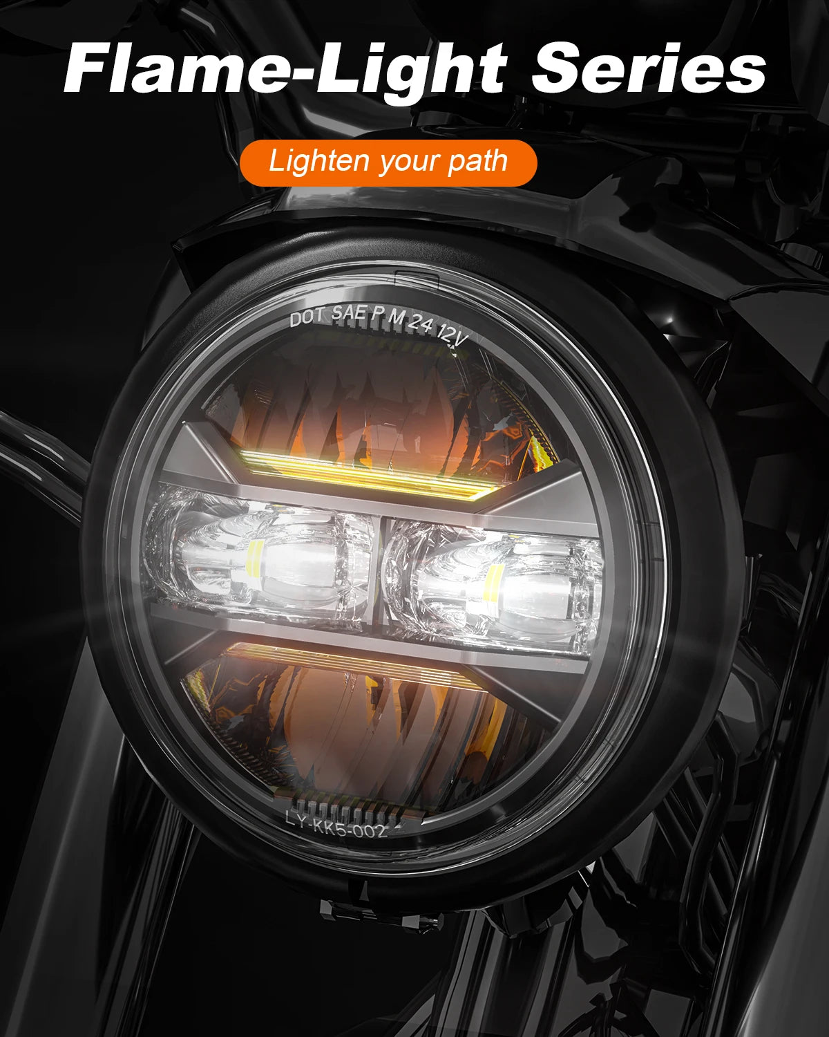 Phare LED 5,75 pouces pour Harley Sportster Dyna - vue 5