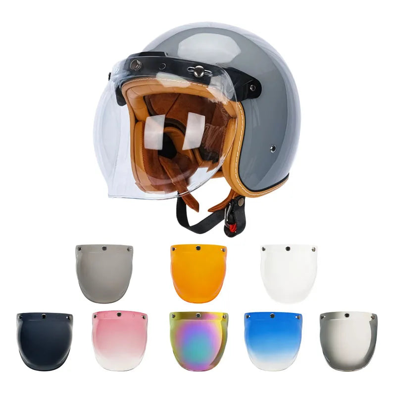 Visière Bulle Relevable pour Casque Jet Haute Résistance