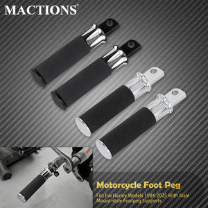 Repose-pieds passager (male mount) - Harley Softail, Touring, Sportster XL 883, 1200, Dyna, Low Rider FL – photo 1/8