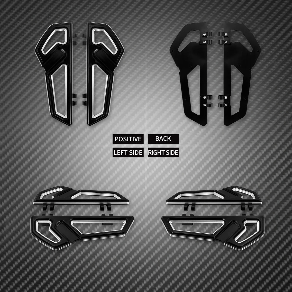 Marchepied avant conducteur pour Harley-Davidson Touring Road King, Street Glide FLHT, Softail et Fat Boy – photo 2/9