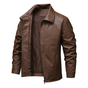 Blouson biker en simili cuir noir - vue - vue 5