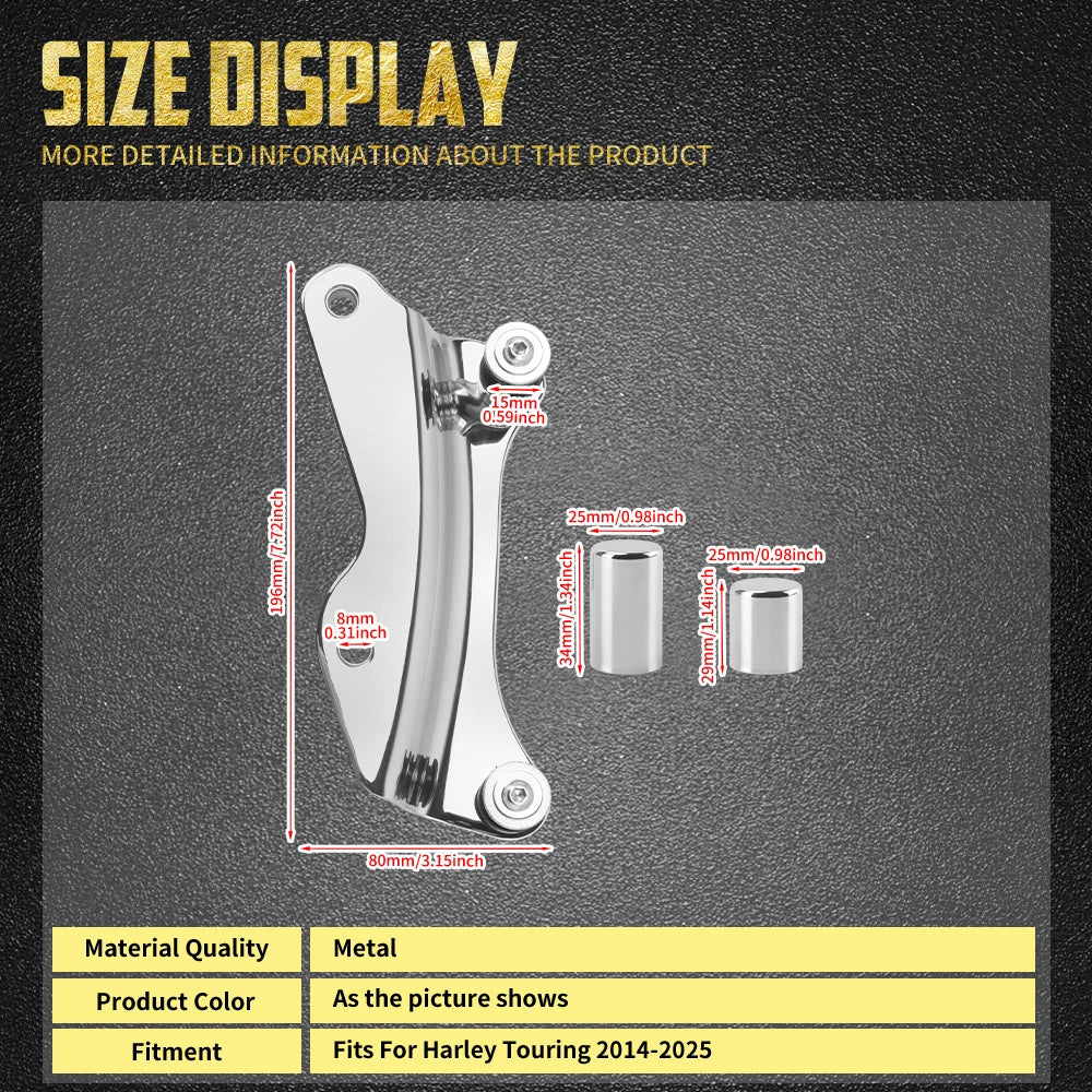 Kit de Fixation 4 Points (Docking Hardware) pour Porte-Bagages - Harley-Davidson Touring 2014-2025 – photo 5/10
