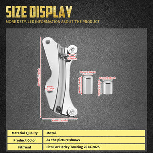 Kit de Fixation 4 Points (Docking Hardware) pour Porte-Bagages - Harley-Davidson Touring 2014-2025 – photo 5/10