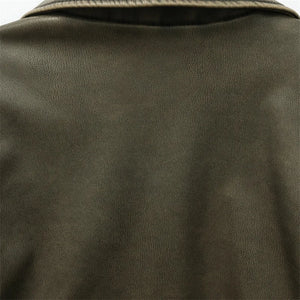 Veste courte en simili cuir noir pour femme - style biker - vue 4