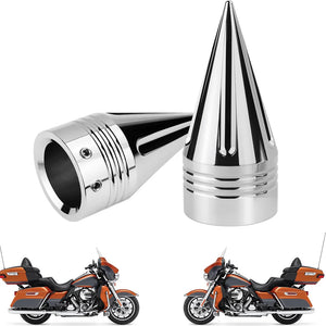 Caches d'écrou d'axe avant pointus pour Harley Touring - vue 4
