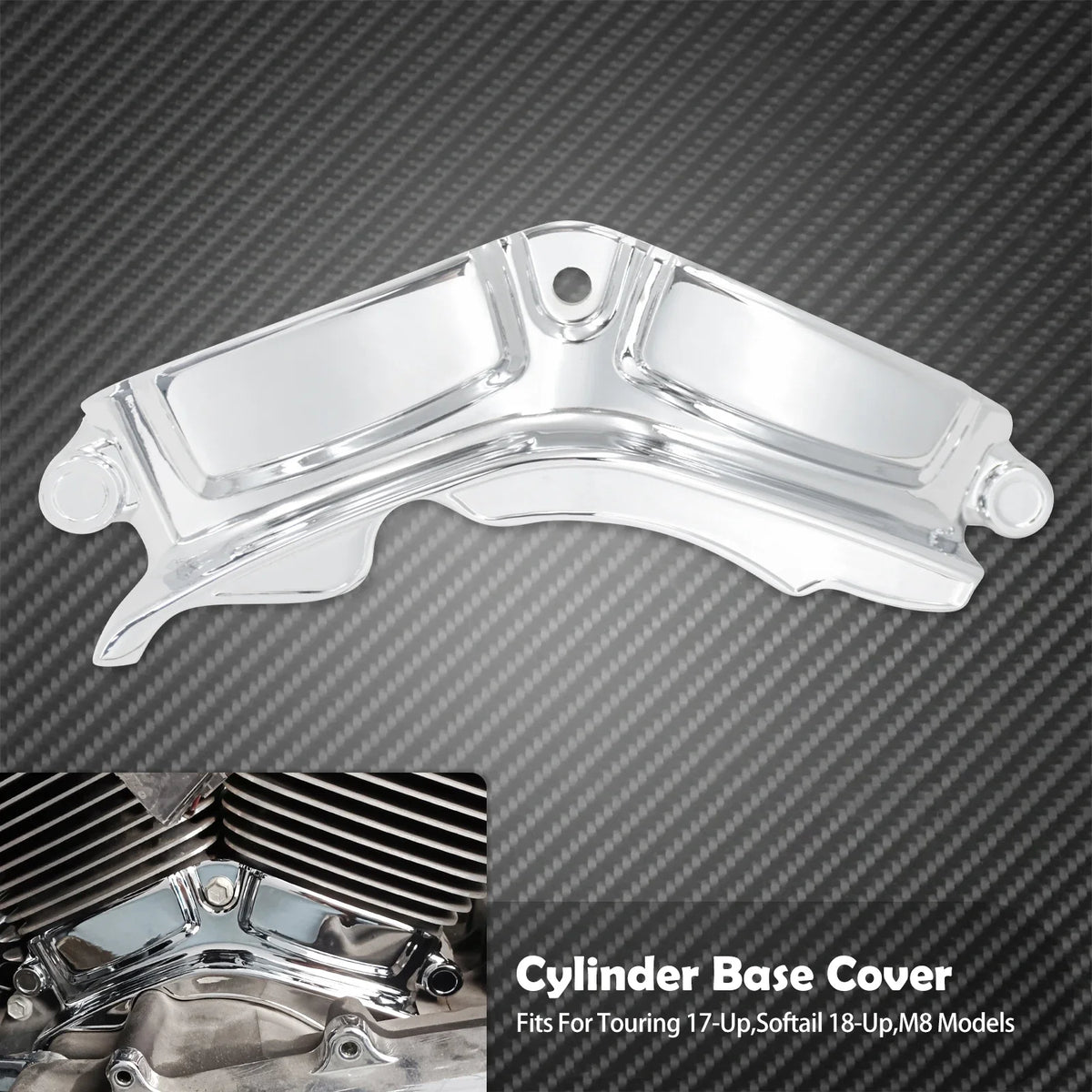 Cache latéral de base cylindre en aluminium - Harley Softail 2018 et +, Touring et Trike 2017 et + – photo 7/8