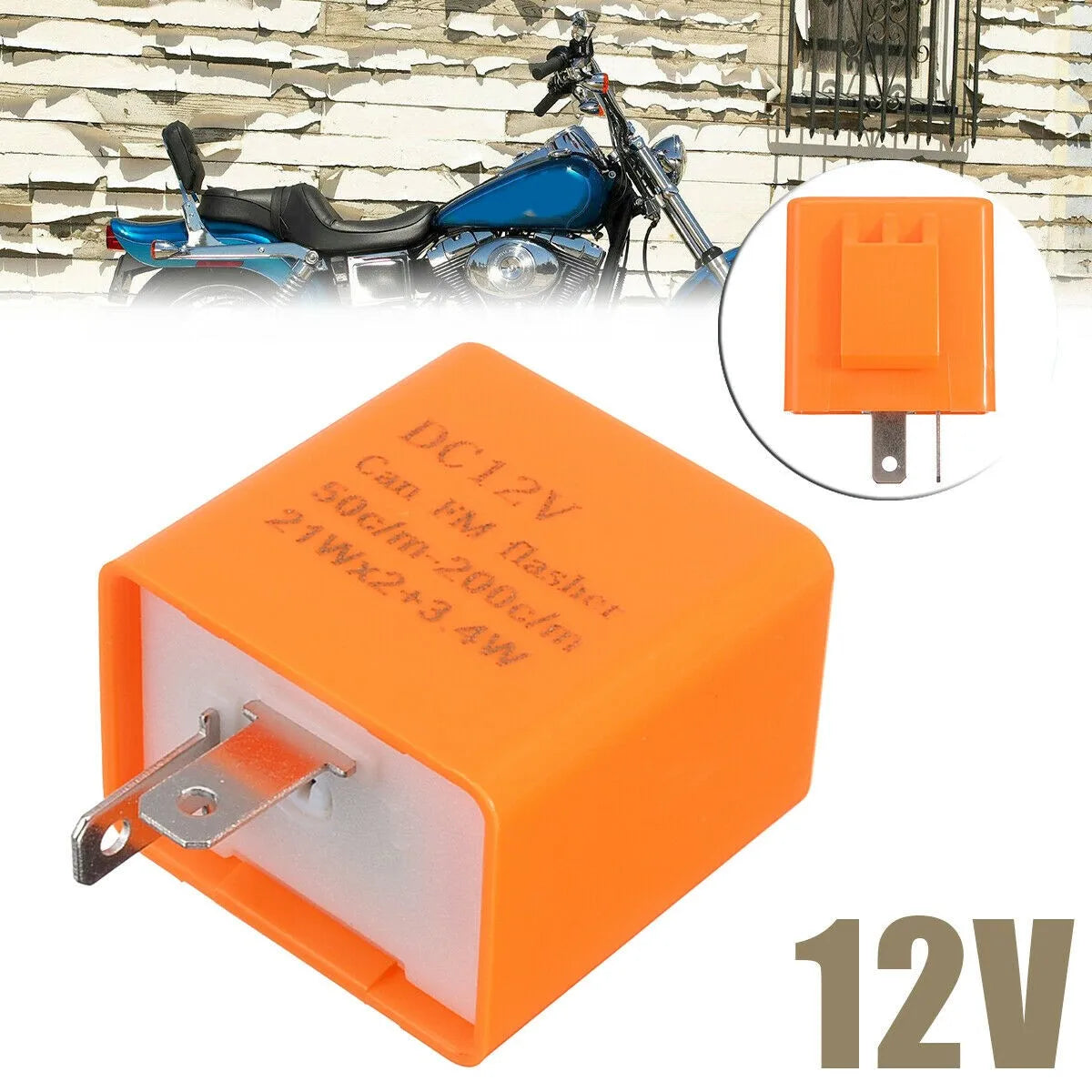 Centrale clignotant 2 broches pour Harley - vue 1