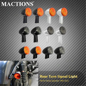Clignotants arrière LED avec feu stop et veilleuse pour Harley-Davidson Sportster XL 883, 1200, Iron, Roadster, Super Low 1992-2022 – photo 1/12