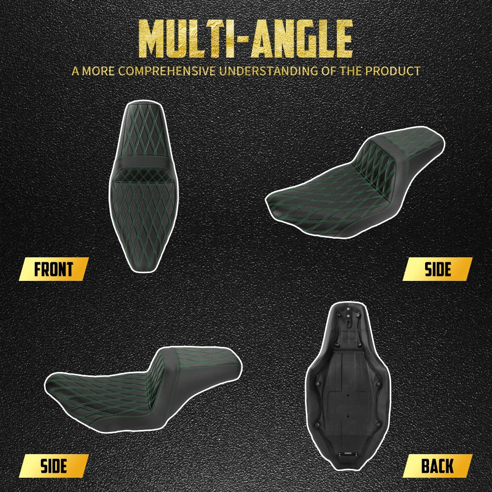 Selle Biplace Piquage Quadrillé - Harley-Davidson Touring 2024 et plus, CVO 2023 – photo 2/12