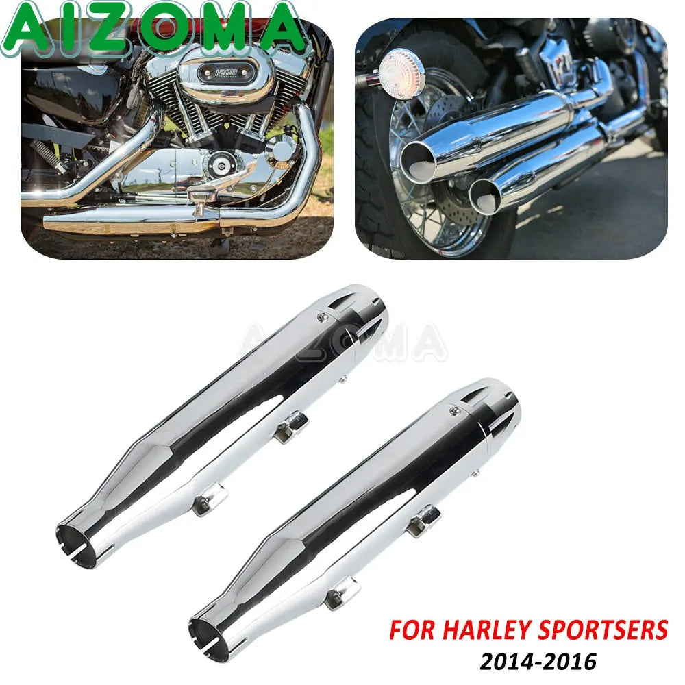 Embout / sortie d'échappement pour Harley-Davidson Sportster XL1200T Custom XL1200C Seventy-Two XL1200V Forty-Eight XL1200X 2014-16 – photo 1/6