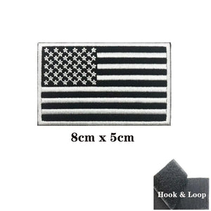 Écusson brodé rectangulaire drapeau américain USA - vue 6