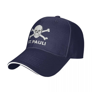 Casquette baseball noire motif tête de mort - vue de face - vue 10