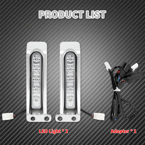 Feux LED latéraux de sacoches (fond de garde-boue) clignotant/stop - Harley Touring Electra Glide, Street Glide, Road King, FLHTK 2014 et + – photo 6/8
