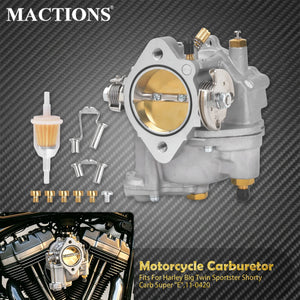 Carburateur Super E style shorty - Harley Big Twin, Sportster, Electra Glide, Fatboy, Lightning – photo 1/7