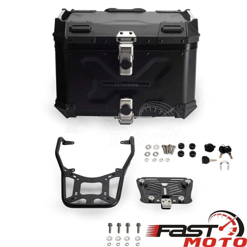 Top case et sacoches latérales en aluminium noir pour Harley Pan America - vue 12