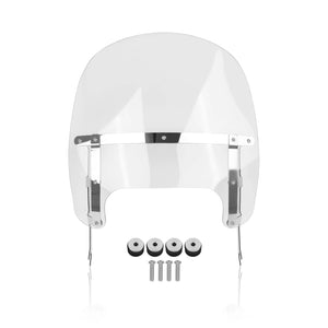 Pare-brise double bulle chromé pour Harley Softail Fat Boy - vue 8