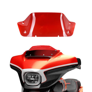 Pare-brise rouge wind splitter pour Harley CVO Street Glide - vue 1