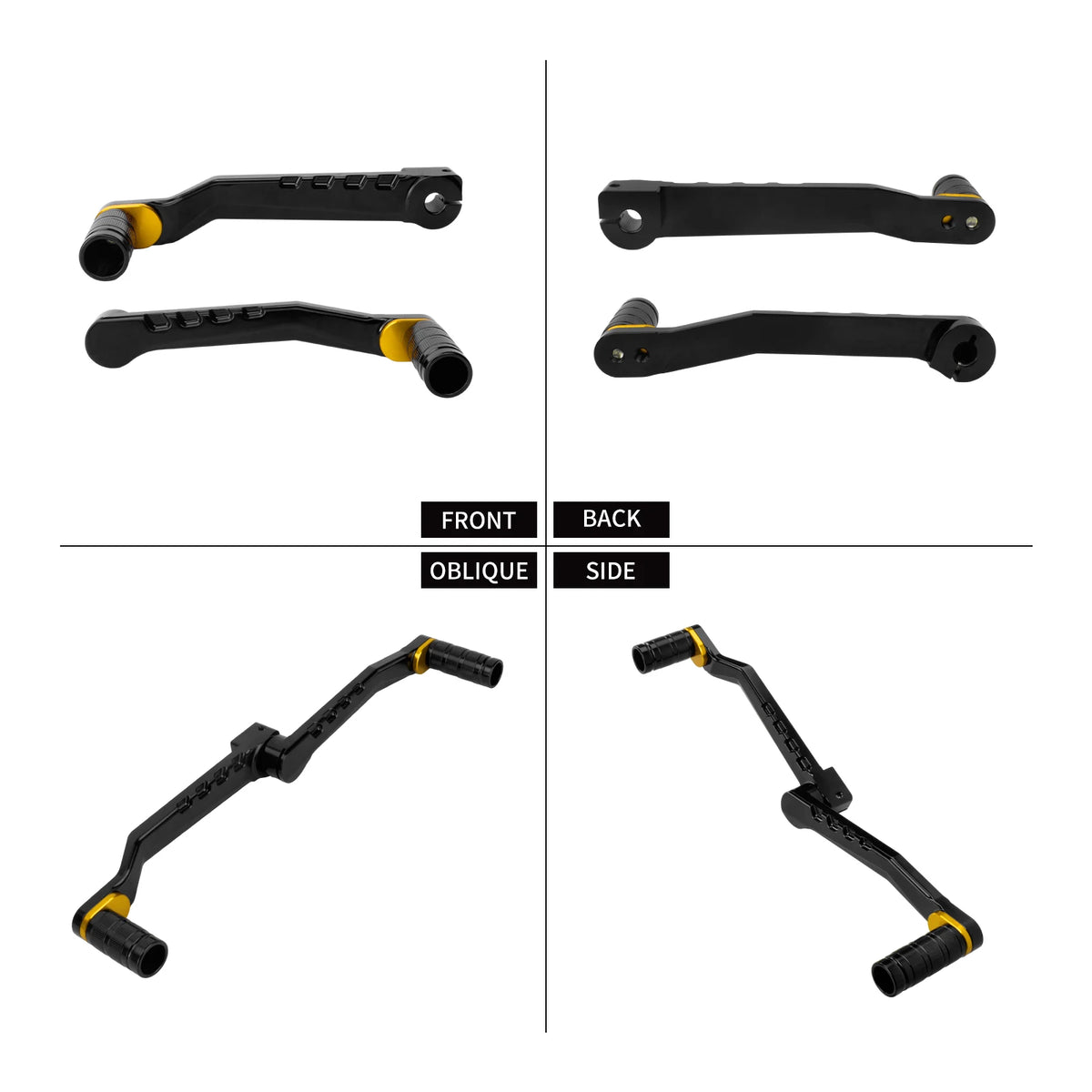 Kit leviers de sélecteur talon-pointe avec repose-pieds pour Harley-Davidson - vue 4
