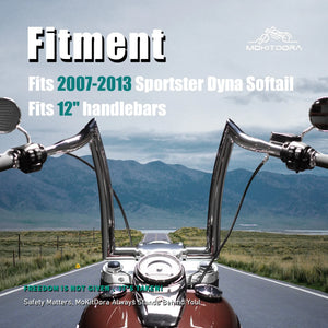 Kit de Rallonge de Faisceau Électrique pour Guidon Surélevé (12/14/16 pouces) - Harley-Davidson Sportster, Dyna et Softail 2007-2013 – photo 2/8
