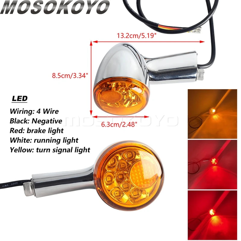 Clignotants arrière pour Harley Sportster - vue 9