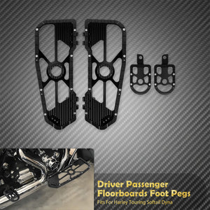Planchers Repose-Pieds Avant et Arrière - Harley-Davidson Softail FL, Dyna FLD et Touring – photo 9/10