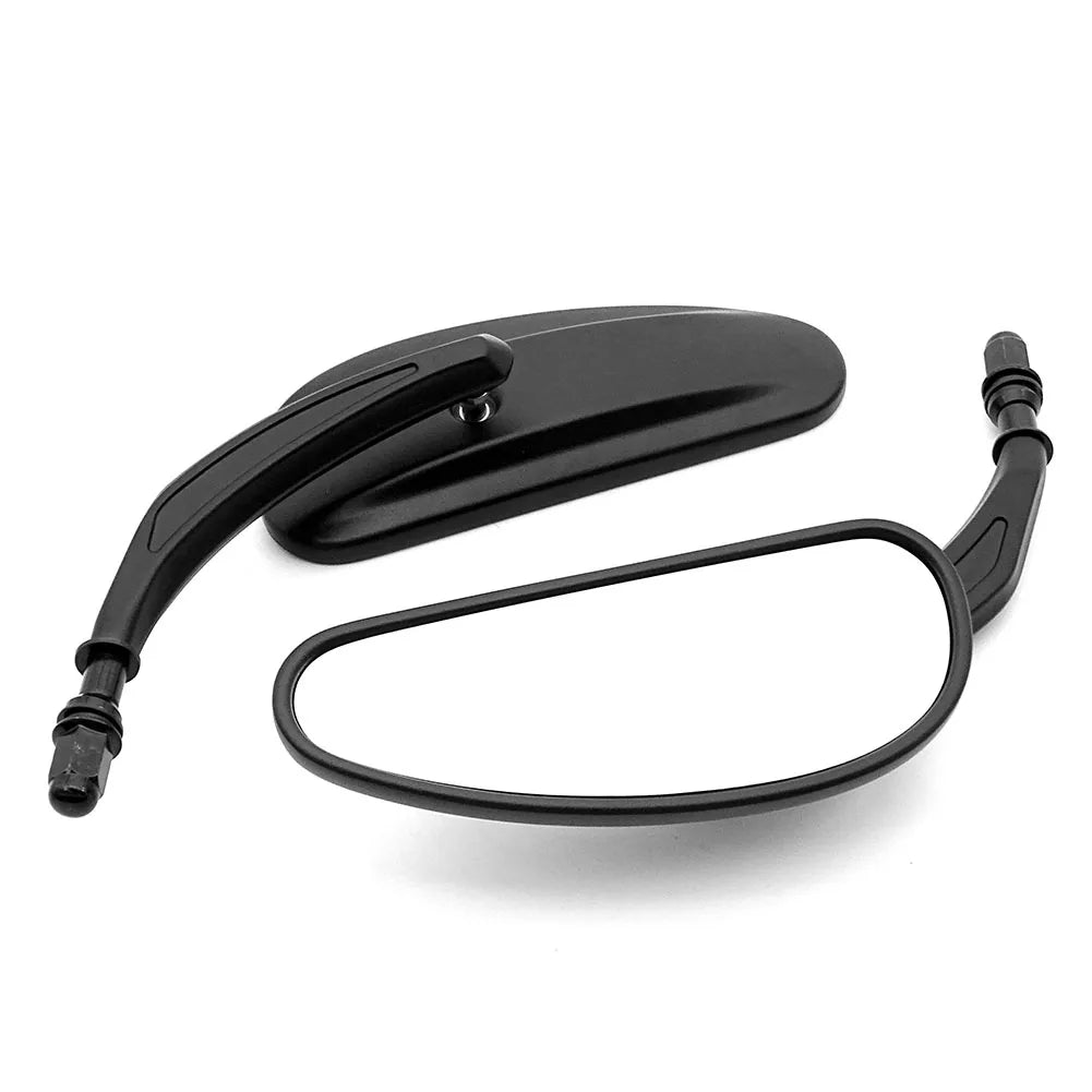 Rétroviseurs chromés 8mm pour Harley Touring et Sportster