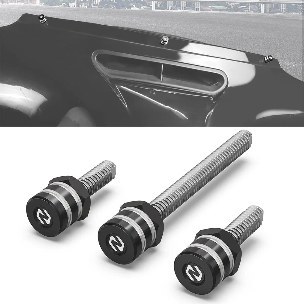Vis de fixation dorées pour pare-brise de Harley Street Glide - vue 1