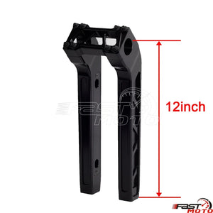 Risers de guidon T-Bar noirs pour moto Harley-Davidson Dyna - vue 28