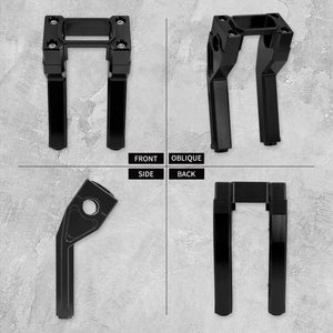 Risers de guidon 8 pouces avec passage pour compteur digital - Harley-Davidson Softail FLSB, FXBB, FXST 2018-2023 – photo 2/9