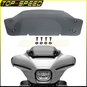 Pare-brise moto fumé style vague pour Harley-Davidson Street Glide - vue 1