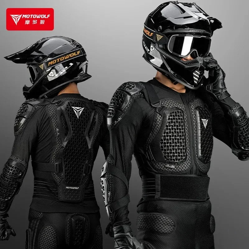 Blouson moto avec protections intégrales - vue - vue 4