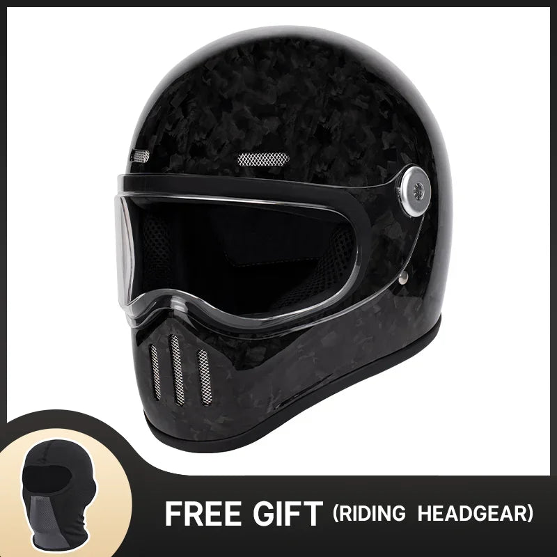 Casque moto intégral en fibre de carbone - vue de profil - vue 9