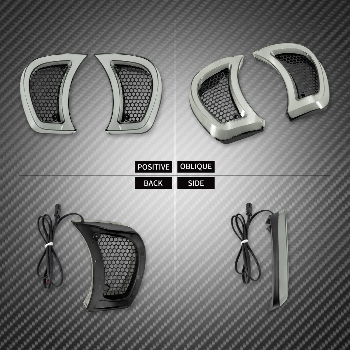 Clignotants LED d'Accent de Calandre de Phare - Harley-Davidson Touring Road Glide FLTRX 2015-2023 – photo 2/7