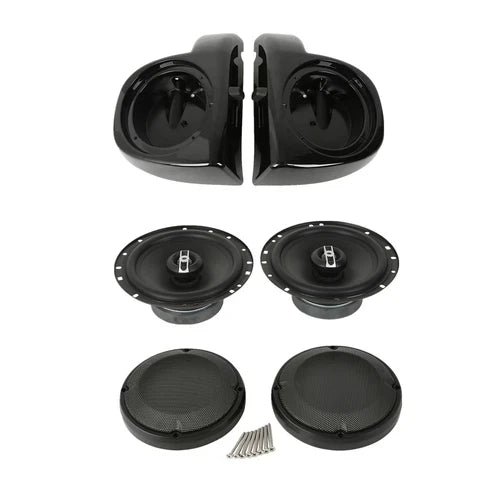 Haut-parleurs 6,5" avec caissons et grilles pour carénage inférieur ventilé Harley-Davidson Touring 2014-2023 - vue 6