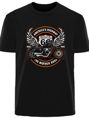 T-shirt Homme Rétro Route 66 - vue 1