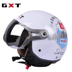 Casque moto jet 3/4 noir - vue latérale - vue 4