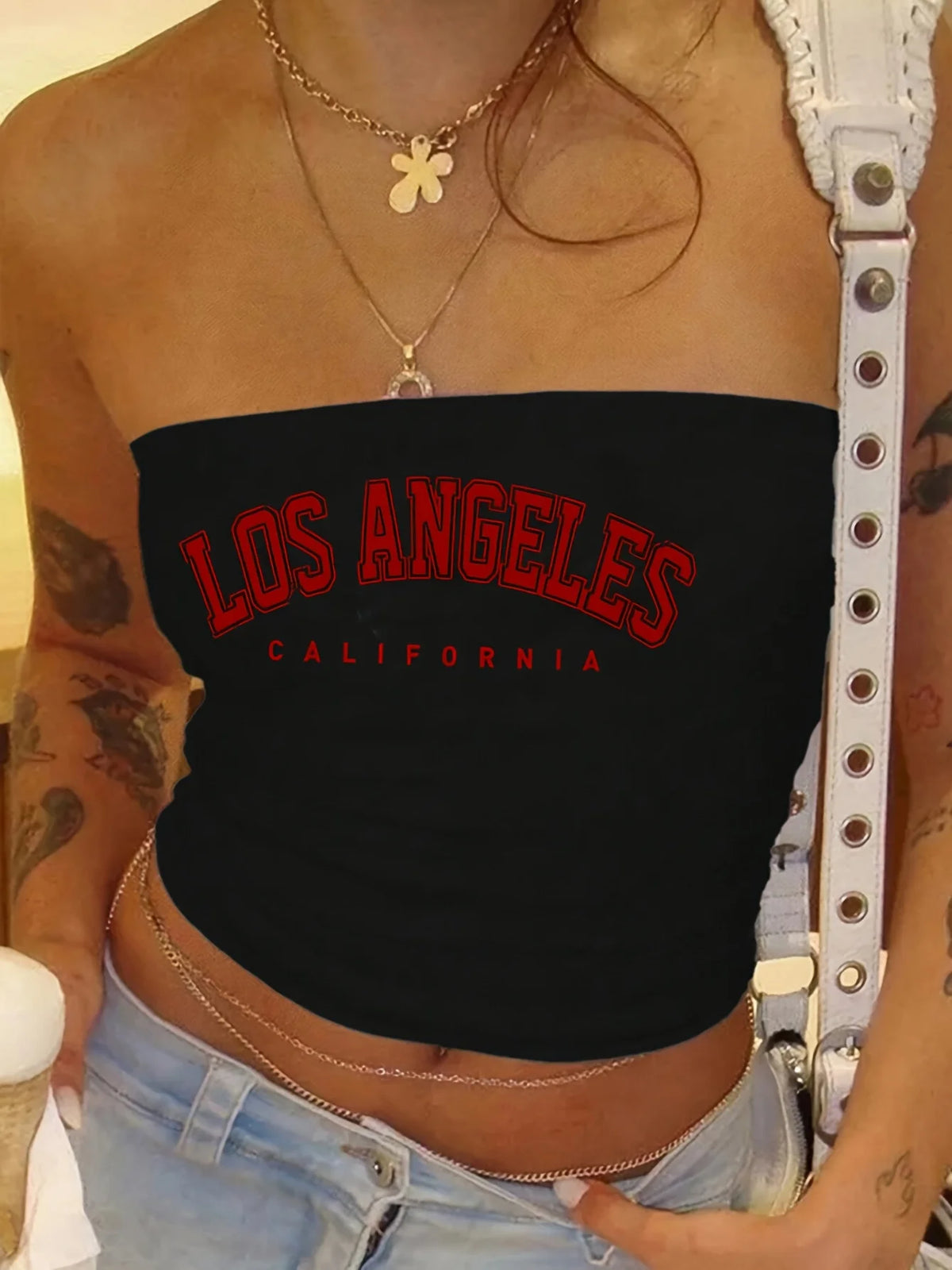 Top bandeau imprimé femme - vue 6