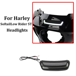 Accent LED Blanc de Grille de Phare pour Harley Low Rider ST, Low Rider El Diablo 2022-2024 – photo 1/7