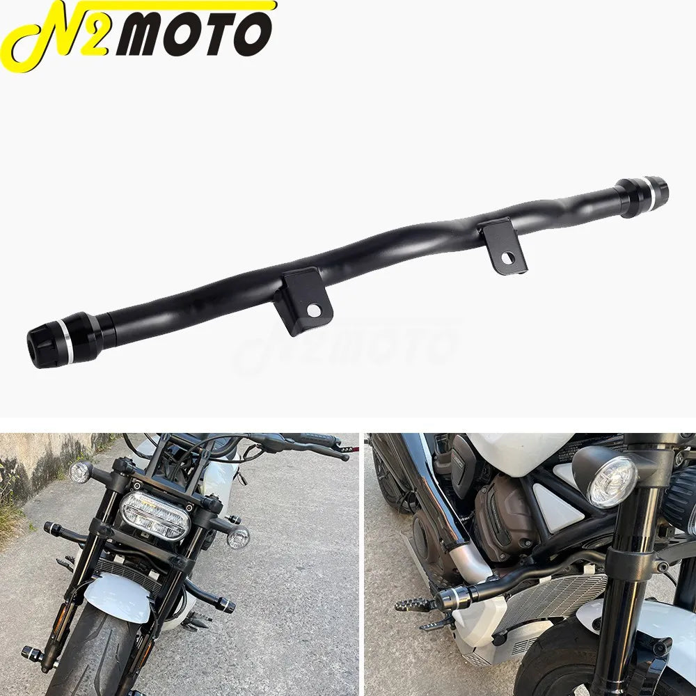 Barre de protection avant noire pour Harley Sportster S - vue 8