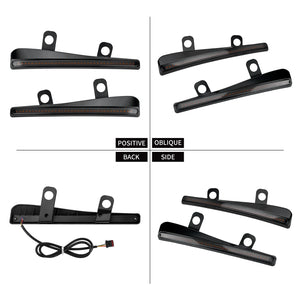 Clignotant LED latéral fixé au pare-brise d'une Harley-Davidson Road Glide - vue 4
