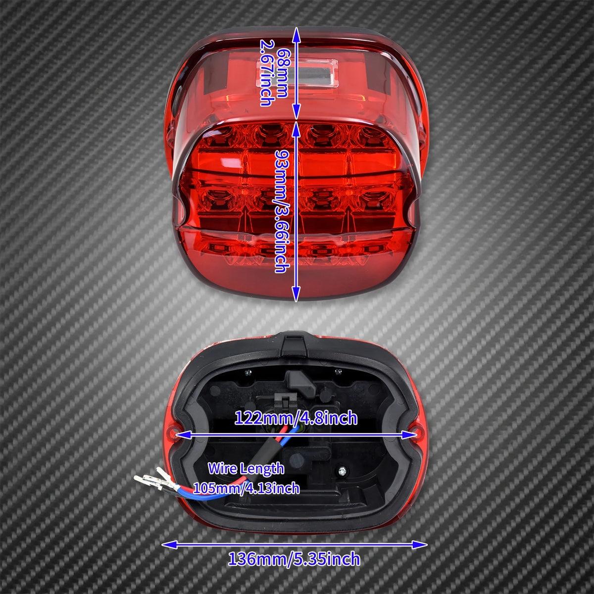 Feu arrière LED pour Harley Sportster, Dyna, Softail - vue 6