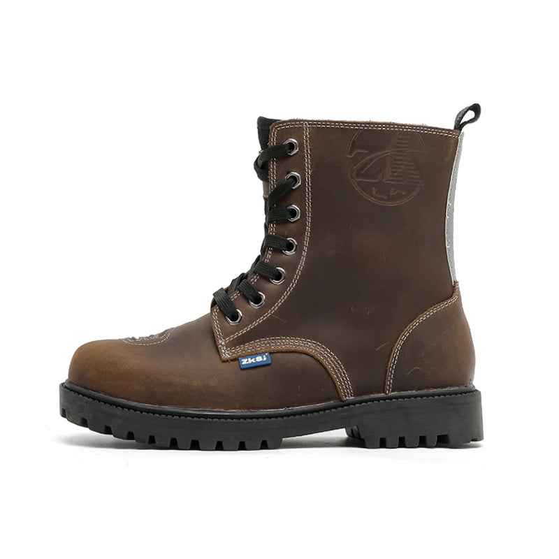 Boots moto homme en cuir - vue 7