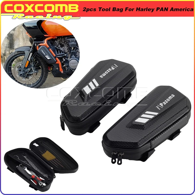 Boîte à outils en aluminium noir pour Harley-Davidson Pan America 1250 - vue 7