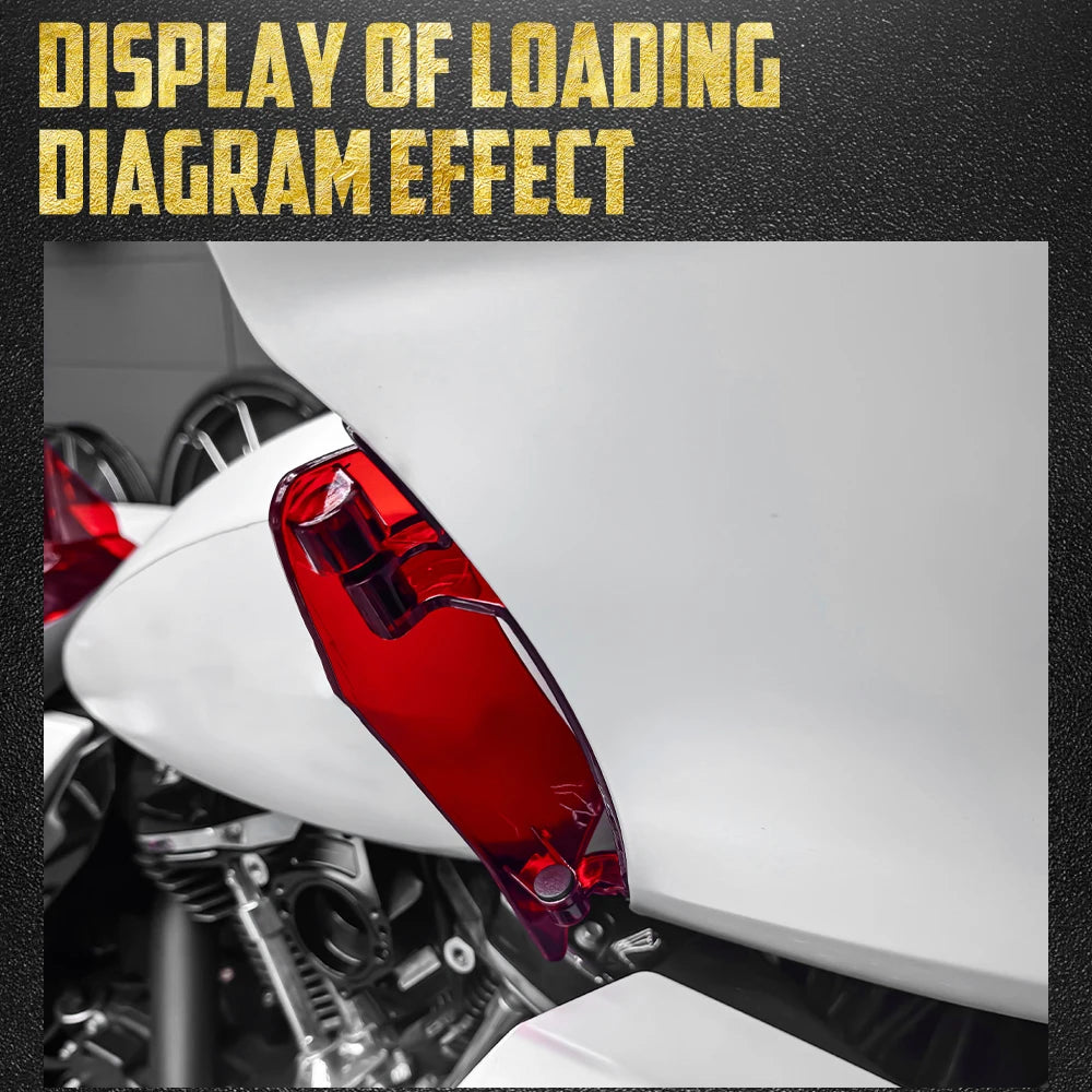 Déflecteurs d'Air Latéraux Réglables pour Carénage Supérieur - Harley-Davidson Touring Road Glide Special FLTRX 2023 et plus – photo 2/11