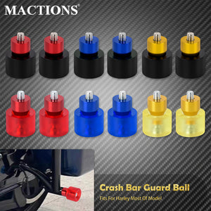 Boules de Protection M12 pour Barres de Garde (Crash Bar) - Harley-Davidson Softail, Touring, Dyna, Sportster – photo 1/17