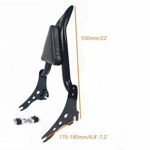 Dossier passager sissy-bar amovible avec porte-bagages pour Harley Softail - vue 2
