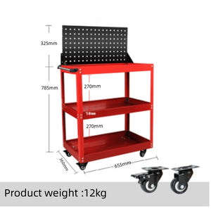 Chariot d'atelier mobile 3 niveaux pour outils de réparation – photo 9/10