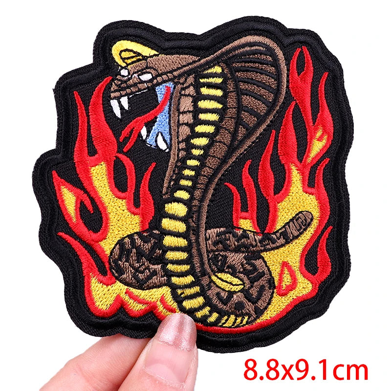 Écusson brodé biker thermocollant - vue 29