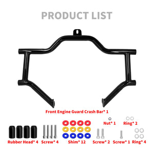 Barre de protection avant (engine guard / crash bar) avec rondelles pour Harley-Davidson Touring 2009-2024 – photo 6/6